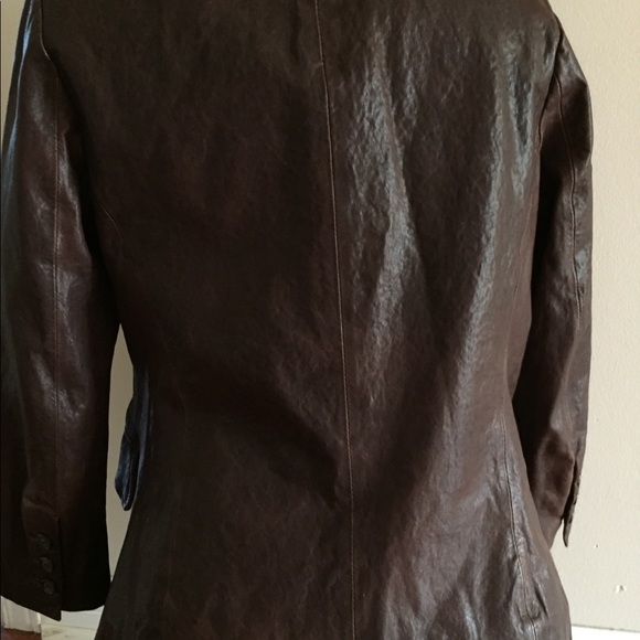 Elizabeth and James genuine leather blazer - Picture 9 of 12